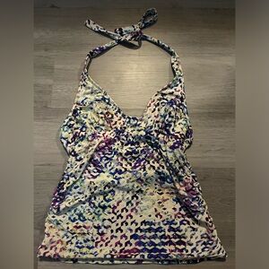 Athleta Geometric Regular Tankini Swimwear